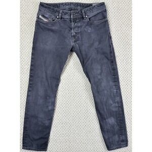 Diesel Jeans Fits Mens 31x27 (Alt Ins) Gray Waykee Regular Straight Button Fly